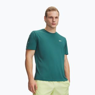 Koszulka treningowa męska Under Armour Tech Taping rack green/fade green