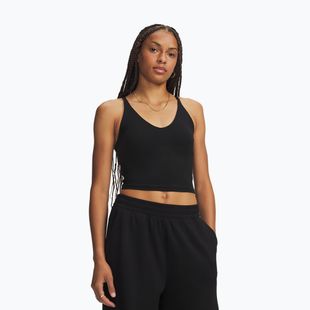 Koszulka treningowa damska Under Armour Meridian Support Tank ultimate black/ultimate black