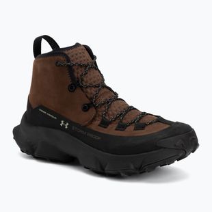 Buty trekkingowe męskie Under Armour Charged Expanse Mid LTHR WP Incense Brown/Black/Khaki Base