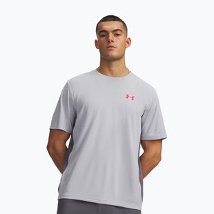 Koszulka treningowa męska Under Armour Tech Utility SS mod gray/racer red