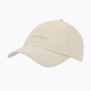 Czapka z daszkiem damska New Balance 6 Panel Linear Logo linen lin
