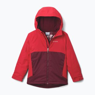 Kurtka narciarska dziecięca Columbia Alpine Action III Rich Wine melange/mountain red