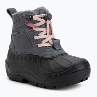 Śniegowce dziecięce Columbia Youth Powderbug Alpine graphite/pink haze