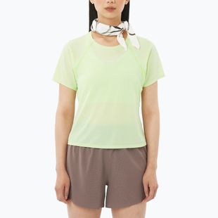 Koszulka do biegania damska Salomon Shakeout Air Cropp butterfly