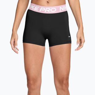 Spodenki damskie Nike Pro Mid-Rise Biker 3" black/pink foam/white