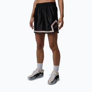 Spodenki koszykarskie damskie  Jordan Sport Diamond 4" black/metallic gold