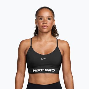 Biustonosz treningowy Nike Pro Seamless Light Support black/white