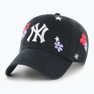 Czapka z daszkiem 47 Brand MLB New York Yankees Flora CLEAN UP black
