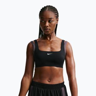 Biustonosz treningowy Nike One Light Support black/thunder grey/white