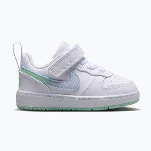 Buty dziecięce Nike Court Borough Low white/football grey/arctic green