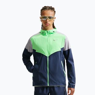 Kurtka do biegania męska Nike Impossibly Light Windrunner midnight navy/illusion green/wolf grey
