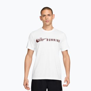 Koszulka do biegania męska Nike Dri-Fit Running T-Shirt white/mystic dates