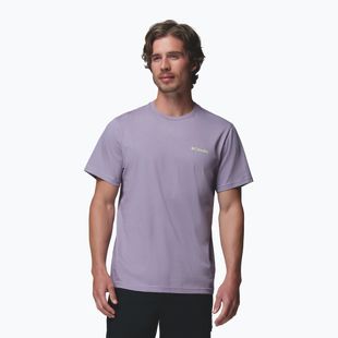 Koszulka męska Columbia CSC Basic Logo Back Tee shale purple/linework c badge