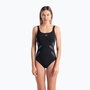 Strój pływacki jednoczęściowy damski arena Milena Wing Back black