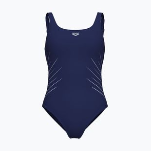 Strój pływacki jednoczęściowy damski arena Isa Squared Back navy/ice