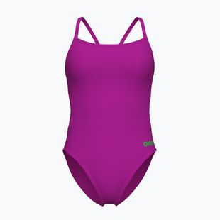 Strój pływacki jednoczęściowy damski Arena Team Swimsuit Challenge Solid very fuchsia/team green