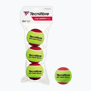 Piłki tenisowe dziecięce Tecnifibre My New Ball 3 szt. red