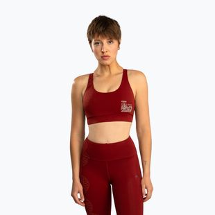 Biustonosz treningowy Venum Serpenti burgundy/ivory