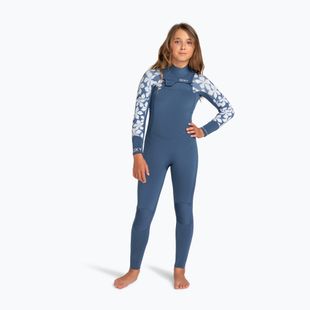 Pianka do pływania dziecięca ROXY 4/3 mm Swell Series Chest Zip GBS Wetsuit wild wind drifter floral