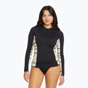 Longsleeve do pływania damski Billabong Surf Capsule 1/2 Zip black multi