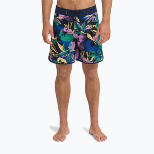 Szorty kąpielowe męskie Quiksilver Surfsilk Scallop 18" dark navy interact floral