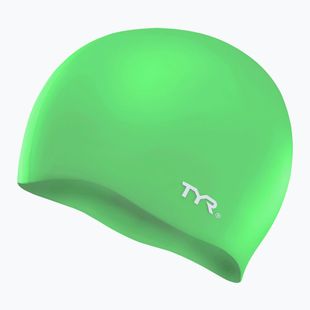 Czepek pływacki dziecięcy TYR Wrinkle-Free Silicone apple green