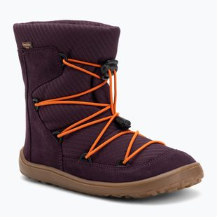 Śniegowce barefoot dziecięce Froddo Tex Track Wool purple