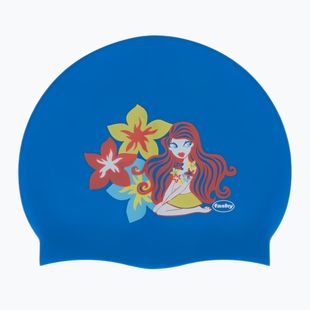Czepek pływacki dziecięcy Fashy 3047 Printed blue