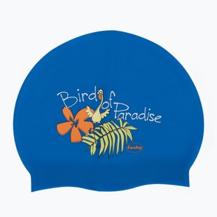 Czepek pływacki dziecięcy Fashy 30402 Printed blue