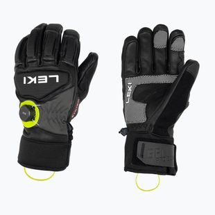 Rękawice narciarskie męskie LEKI Griffin Tune 3D Boa black/graphite/ice lemon
