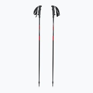 Kije narciarskie LEKI Hot Shot anodized black/eloxal gray/eloxal red