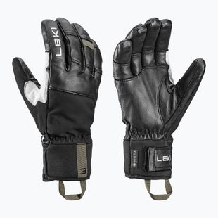 Rękawice narciarskie męskie Leki Montera Pro GTX black/white/burnt olive