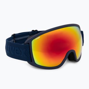 Gogle narciarskie UVEX Topic navy matt/mirror rainbow rose