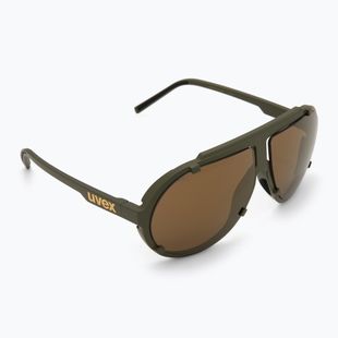 Okulary przeciwsłoneczne UVEX Esntl Pina moss green matt/mirror gold