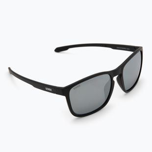 Okulary przeciwsłoneczne UVEX LGL 52 black matt/mirror silver