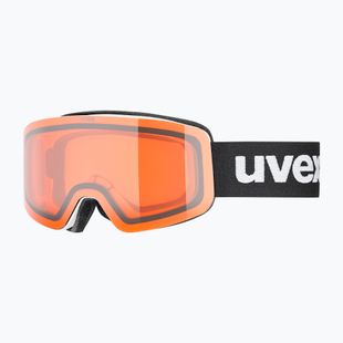 Gogle narciarskie dziecięce UVEX Pwdr LG Jr white matt/orange/clear