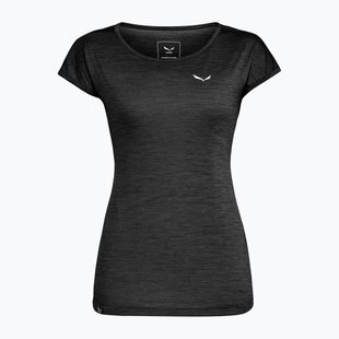 Koszulka trekkingowa damska Salewa Puez Melange Dry black out melange