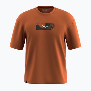 Koszulka męska Salewa Eagle Hybrid Loose bombay brown