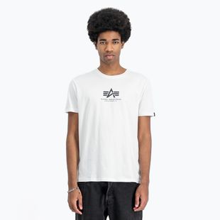 Koszulka męska Alpha Industries Basic Mid Logo white