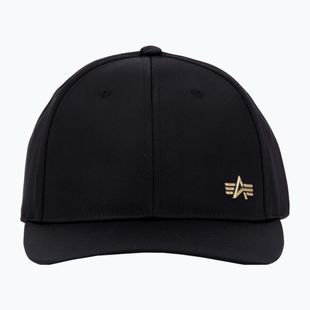 Czapka z daszkiem męska Alpha Industries Metal Label black/shiny gold
