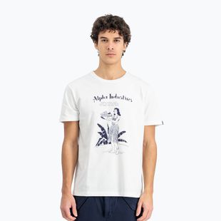 Koszulka męska Alpha Industries Hawaii white