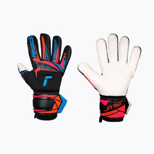 Rękawice bramkarskie Reusch Attrakt Advance black/aqua blue/shocking orange