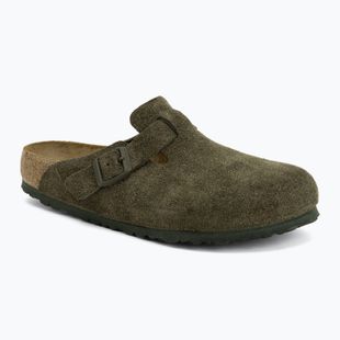 Klapki BIRKENSTOCK Boston Suede Leather Regular thyme