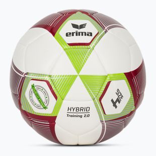 Piłka do piłki nożnej ERIMA Hybrid Training 2.0 size 4 metallic red/silver/lime