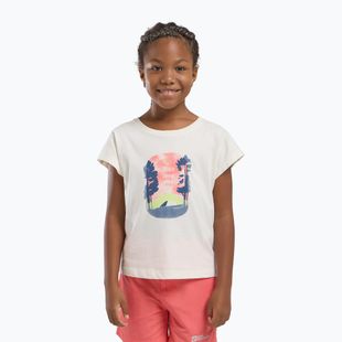 Koszulka dziecięca Jack Wolfskin Graphic print cotton white