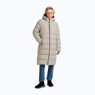 Płaszcz puchowy damski Jack Wolfskin Frozen Palace pale sand