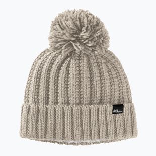 Czapka zimowa damska Jack Wolfskin Highloft Knit dusty grey