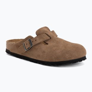 Klapki BIRKENSTOCK Boston Suede Leather dark tea
