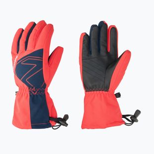 Rękawice narciarskie dziecięce ZIENER Laval Aquashield AW fiery red