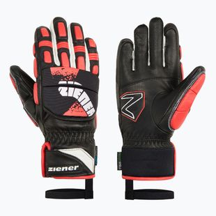 Rękawice narciarskie dziecięce Ziener Lonos-Z AS PR black/red